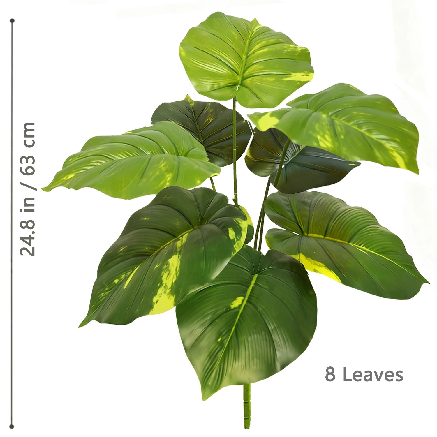 Planta Monstera artificial de 52-104 cm (40,94 pulgadas), palmera falsa de plástico con hojas verdes, ideal para la decoración del hogar, jardín, habitación u oficina.