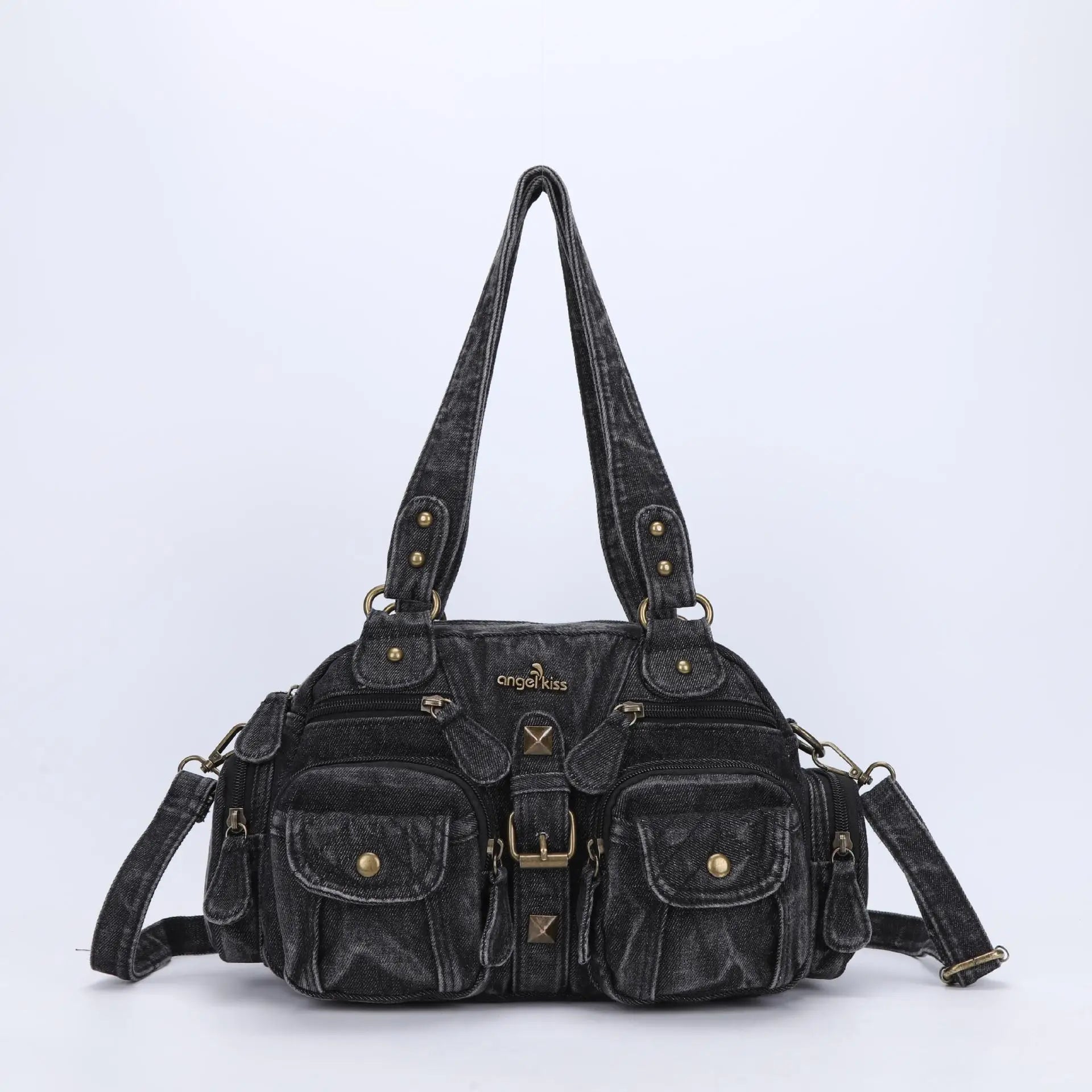 Bolsos de mano Angel Kiss para mujer, bolso tipo cartera con asa superior, bolso de hombro de PU, paquete de empanadillas, regalos, bolsos de hombro, bolso para teléfono y dinero