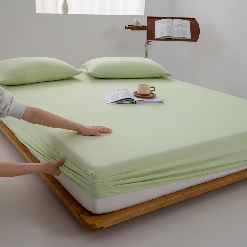 Sábana bajera ajustable 100% algodón con banda elástica antideslizante para colchón de 140/160/180/200 cm, apta para camas individuales, dobles, queen y king.
