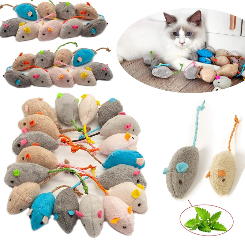 3/200 piezas de juguetes sonajeros para gatos y ratones, también prellenados con hierba gatera, juguetes interactivos de piel sintética para gatos y ratones, juego para gatos, juguetes con hierba gatera para gatos de interior.