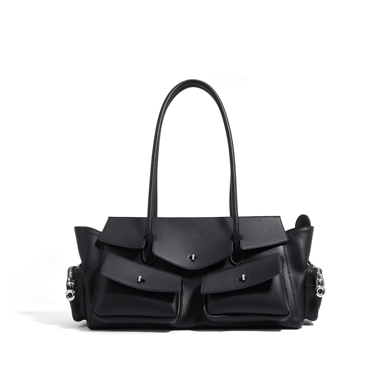 Bolso de mujer nuevo, de lujo, de diseñador, de piel auténtica, bolso de hombro para mujer, estilo vintage, con múltiples bolsillos, bolsos de piel de vacuno.
