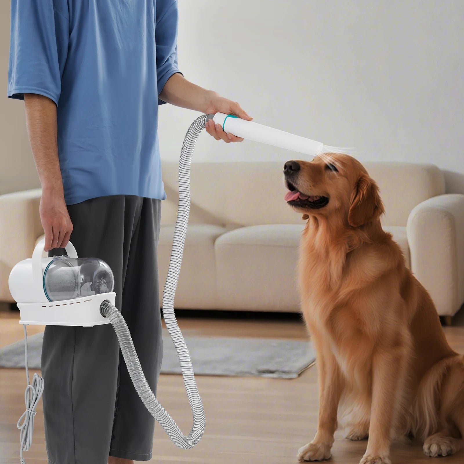 Set multifuncional 7 en 1 de cortapelos con extractor de pelo para perros y gatos, kit de cuidado para mascotas, recortadora de pelo para perros y gatos.