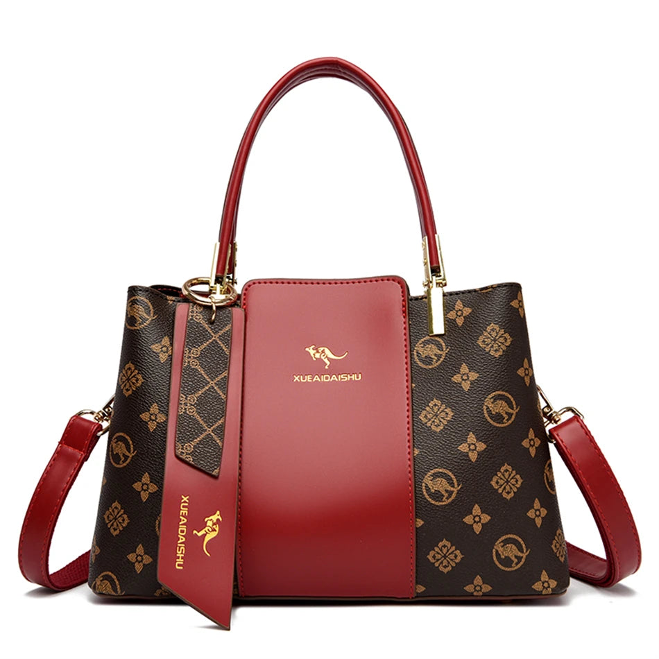 Bolso de mano de lujo con estampado de moda, gran capacidad, piel suave, bolso bandolera para mujer, bolso de hombro/bandolera, bolso de mano de diseño para mujer, bolso de mano informal.