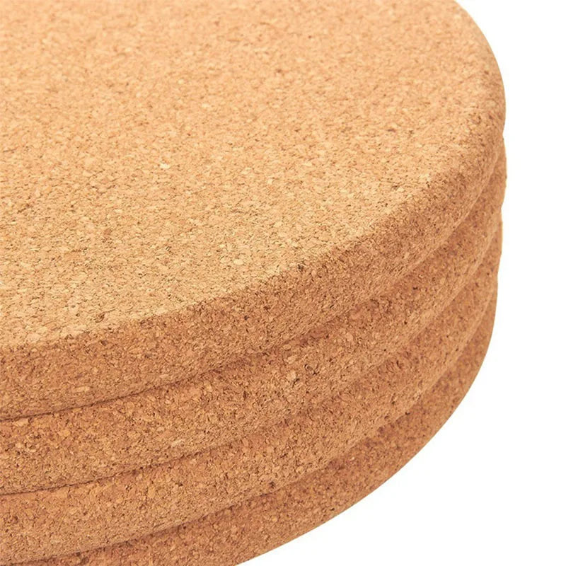 50/100 posavasos de corcho natural para tazas, manteles individuales para mesa, accesorios de cocina, posavasos redondos para tazas de café y té, decoración de escritorio
