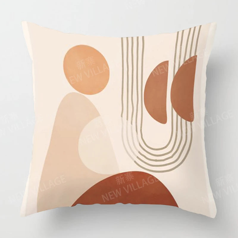 Funda de almohada/cojín para sofá, decoración moderna nórdica de lujo para el hogar, otoño, 45x45cm 45*45 50x50 60x60cm 40x40 35x35 Abstracto Geométrico