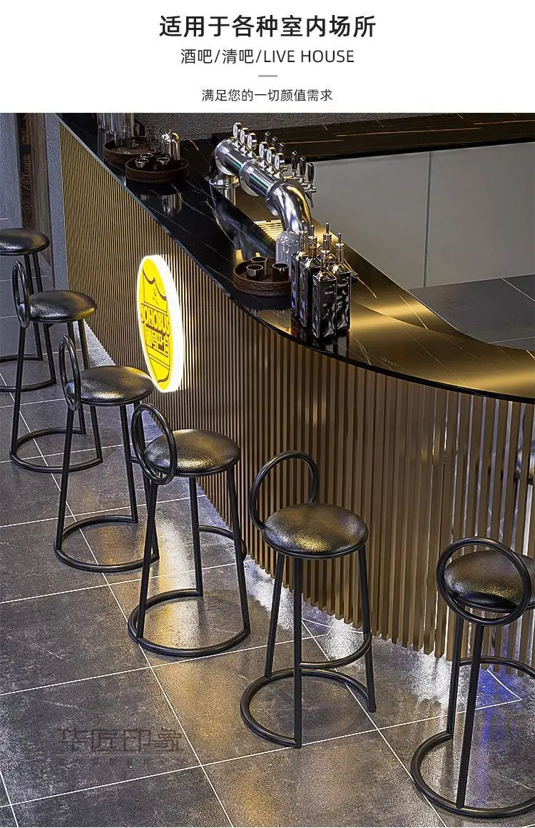 Modern Vintage Bar Stools: Iron Base Stools + Distressed Wood Tables Retro Pub Stools & High-Top Tables – Industrial Bar