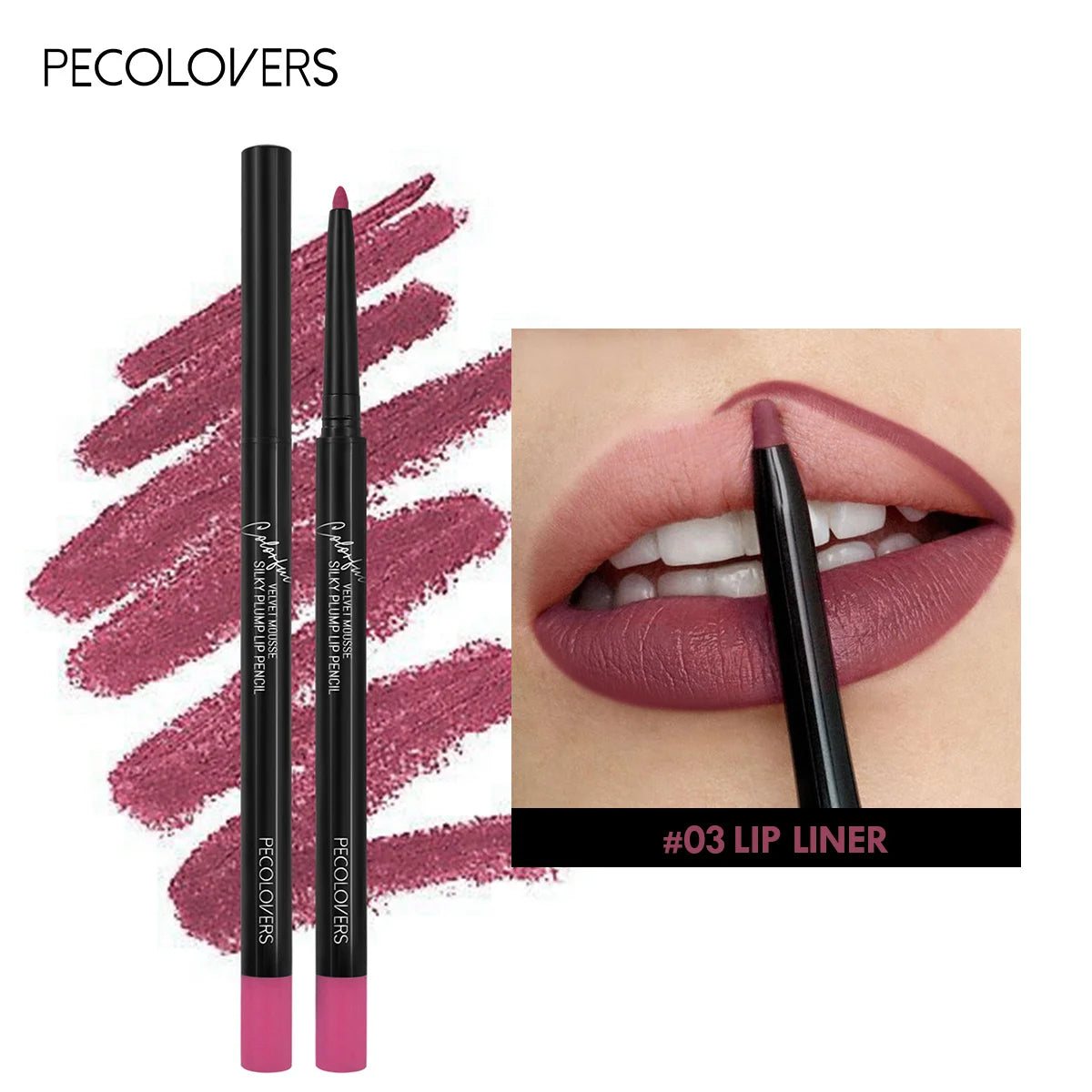 Lápiz delineador de labios mate resistente al agua, labial rojo con contorno, larga duración, no se transfiere, hidratante para labios, maquillaje, 12 colores.