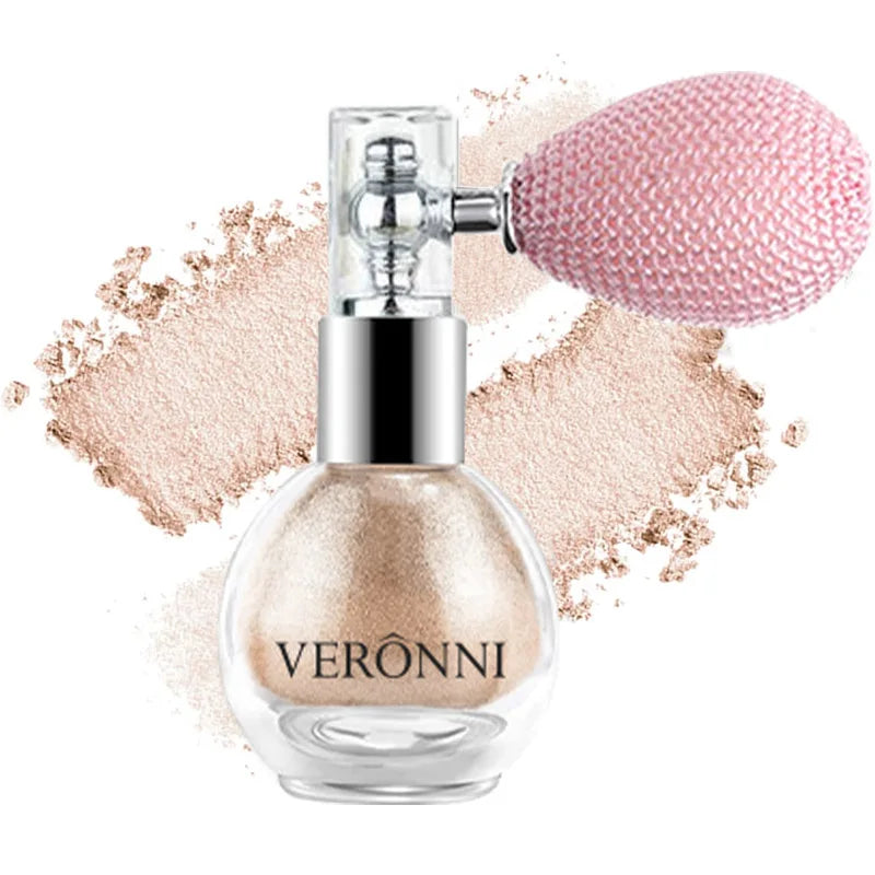 Polvos iluminadores corporales con brillo intenso y efecto diamante. Maquillaje en polvo apto para rostro, cuerpo, piel, cabello, ropa y cosméticos.