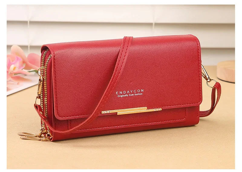 Cartera de mujer de tamaño mediano – Bolso de hombro convertible con bolsillo para monedas, diseño multifuncional