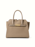 Bolso Birkin de lujo ligero de piel auténtica para mujer: nuevo estilo, gran capacidad, para llevar al hombro o en la mano.