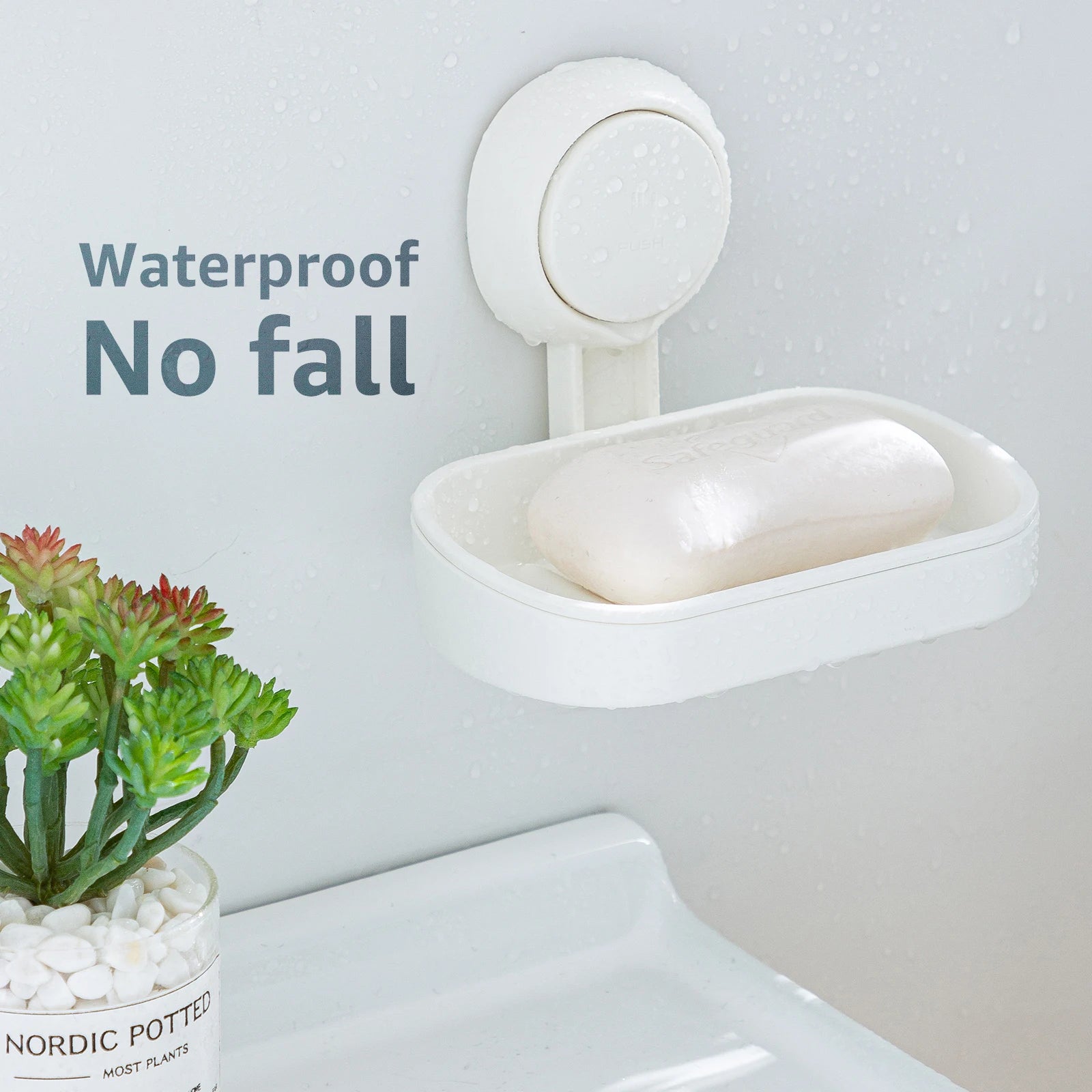 Jabonera TAILI para ducha, soporte impermeable para jabón de ducha, jabonera resistente sin necesidad de taladrar, para baño y fregadero de cocina.