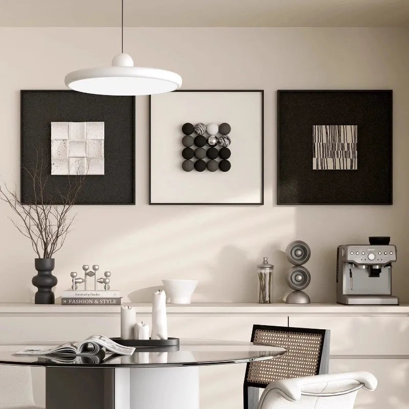 Arte mural 3D minimalista de estilo europeo para decoración de sala de estar, decoración vertical, comedor, vestíbulo, arte mural irregular para decoración del hogar.