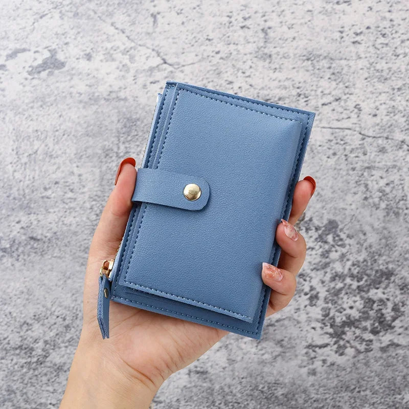 Cartera para estudiantes Ins para mujer, nueva, ultrafina, pequeña, para cambio de monedas.