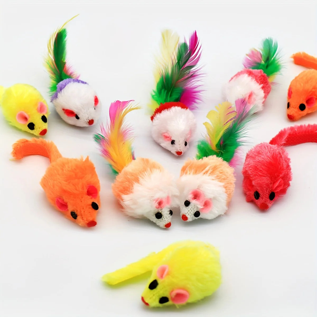 3/200 piezas de juguetes sonajeros para gatos y ratones, también prellenados con hierba gatera, juguetes interactivos de piel sintética para gatos y ratones, juego para gatos, juguetes con hierba gatera para gatos de interior.