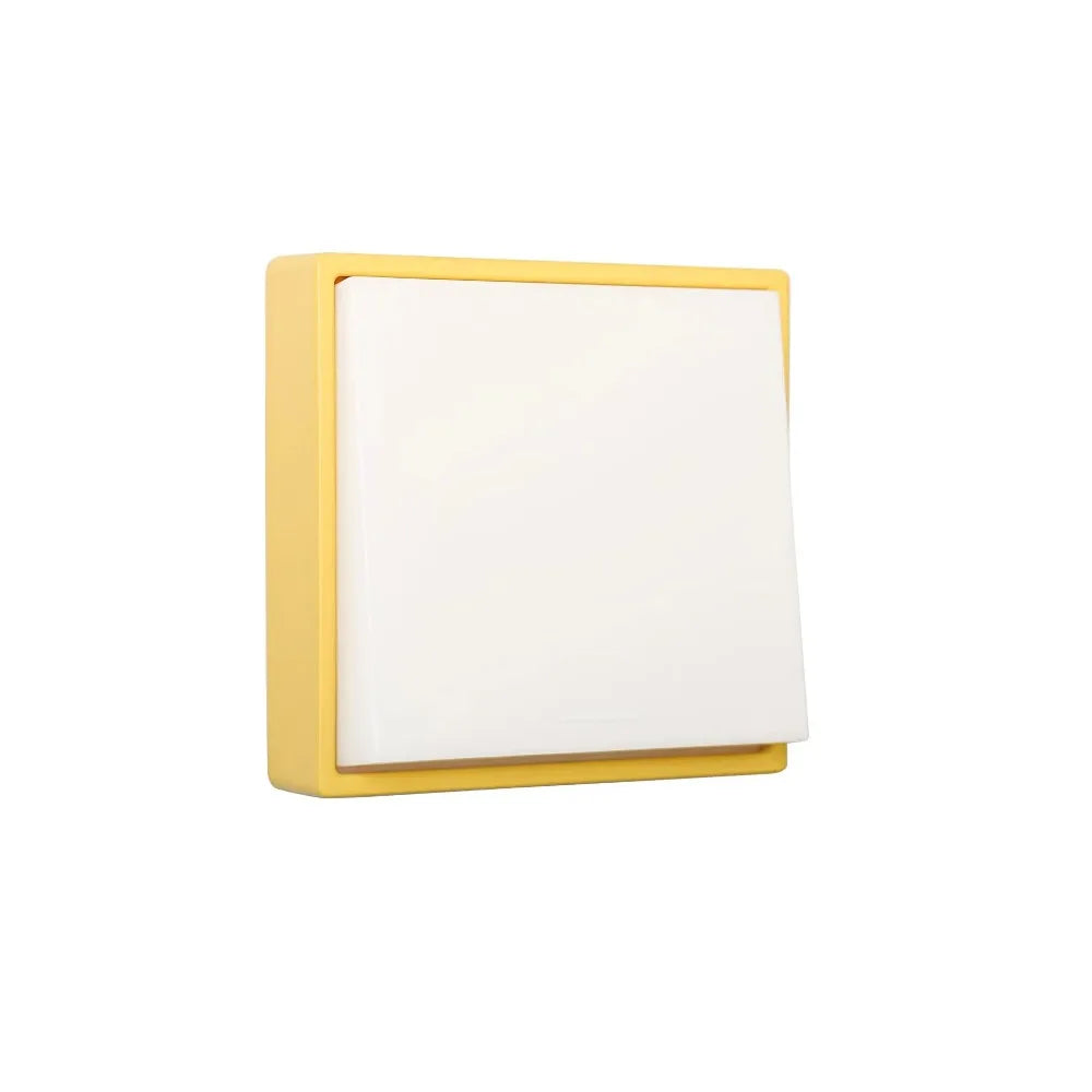 Luz nocturna LED con atenuación continua, protección ocular, succión magnética, diseño blanco y amarillo, carga USB.