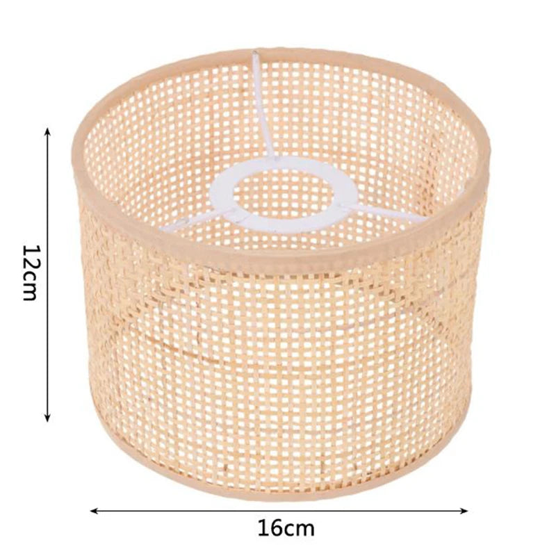 Lámpara colgante LED de ratán y mimbre Wabi-sabi hecha a mano, arte nórdico, lámparas creativas tejidas a mano para la decoración de la cocina y el hogar.
