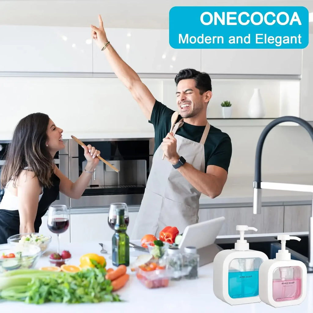1 dispensador de jabón de baño recargable de 300 ml/500 ml para loción, champú y gel de ducha. Dispensador portátil de viaje con bomba de baño vacía.