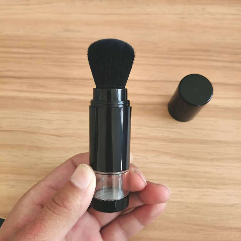 Brochas de maquillaje para rostro, base de maquillaje, polvos, colorete, brocha de maquillaje portátil de viaje, almacenamiento de polvos cosméticos, herramienta de belleza