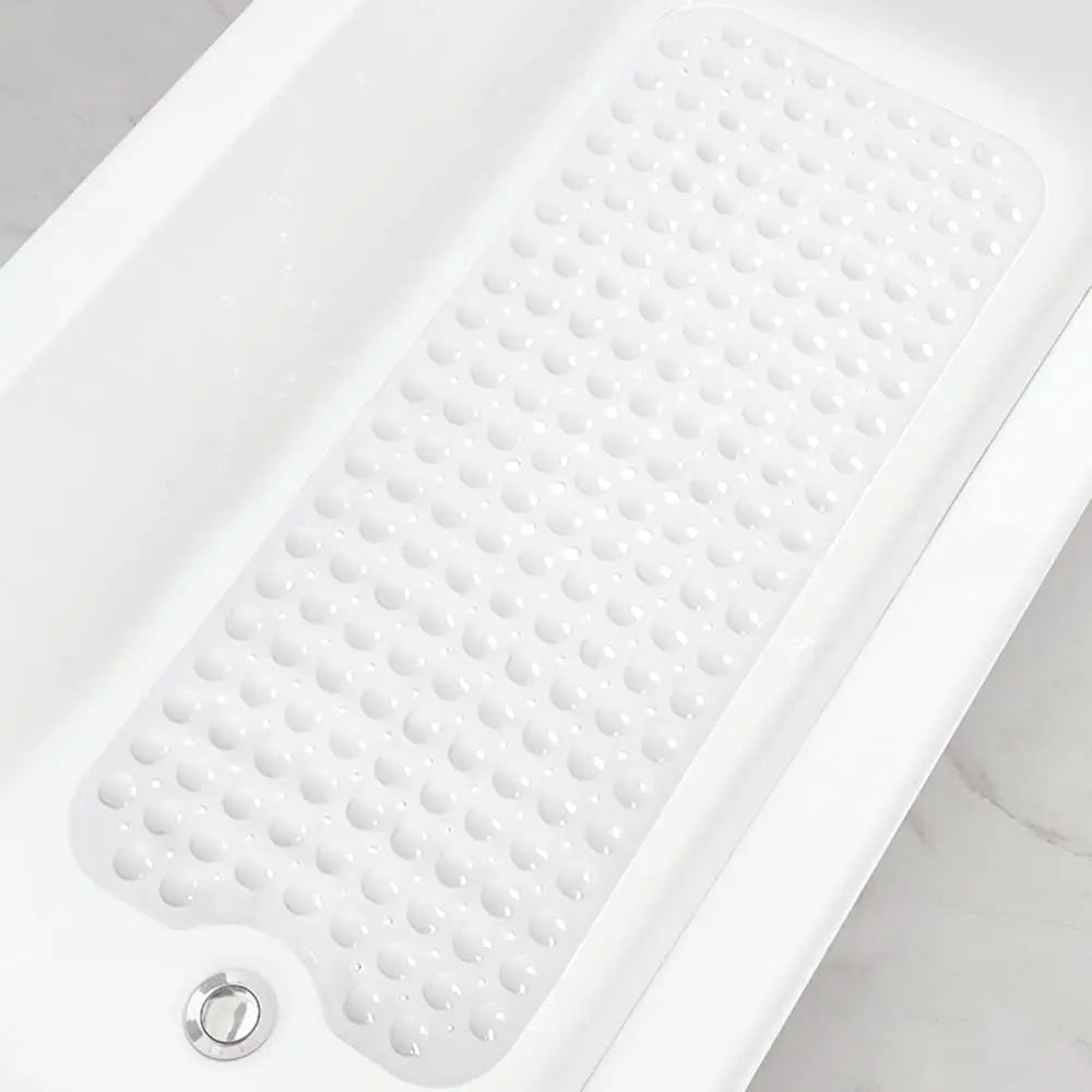 Alfombrillas para bañera y ducha, extralargas antideslizantes de 40 x 16 pulgadas con orificios de drenaje y ventosas, alfombrilla para baño.