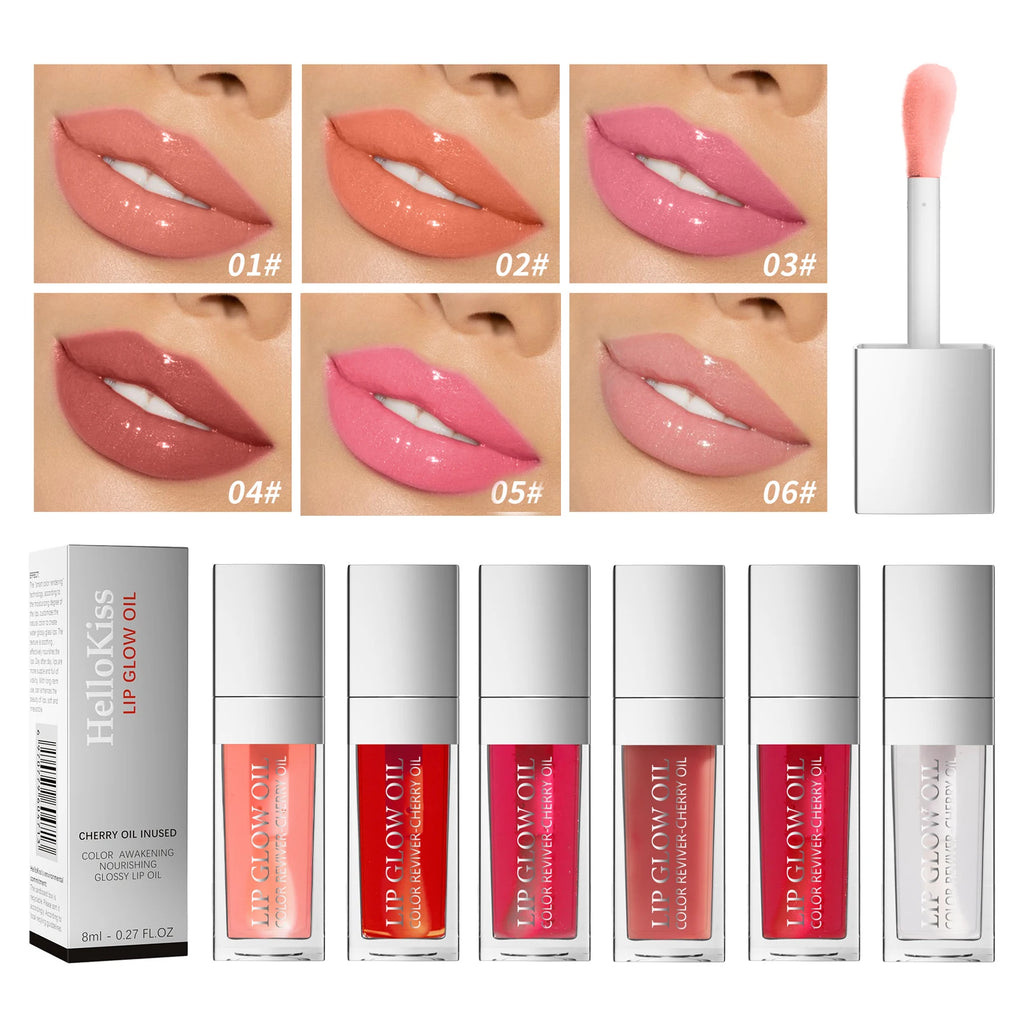 Aceite labial hidratante Crystal Jelly, brillo labial voluminizador, maquillaje, labios voluminosos y sexys, aceite labial con color y efecto voluminizador.