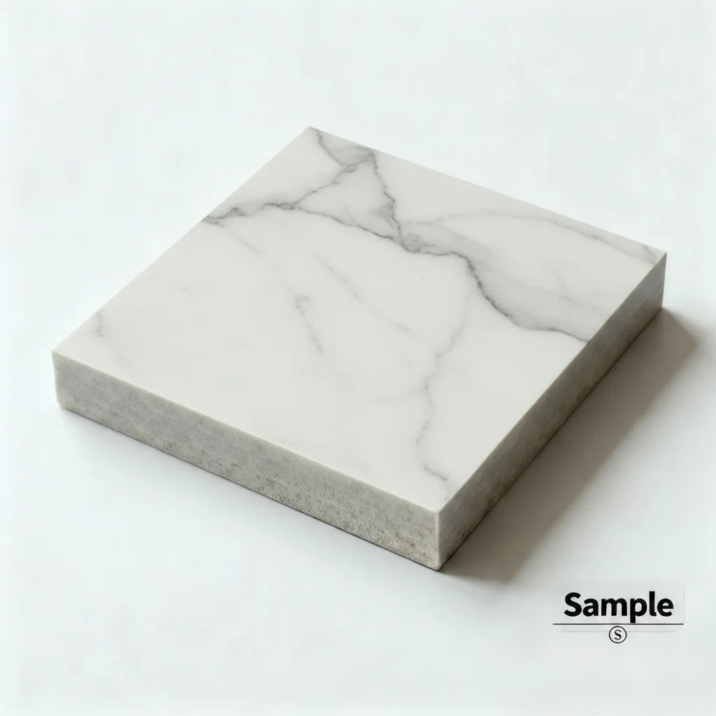 Italian Calacatta Square Coffee Table, Minimalist Luxury for All Spaces, Heat & Scratch Resistant, Customizable