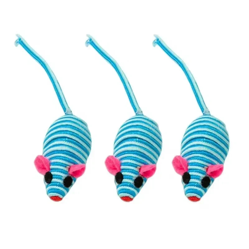 3 piezas de juguetes para gatos: ratón de juguete interactivo para masticar, atrapar y jugar. Suministros para mascotas.