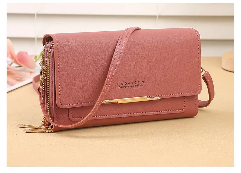 Cartera de mujer de tamaño mediano – Bolso de hombro convertible con bolsillo para monedas, diseño multifuncional