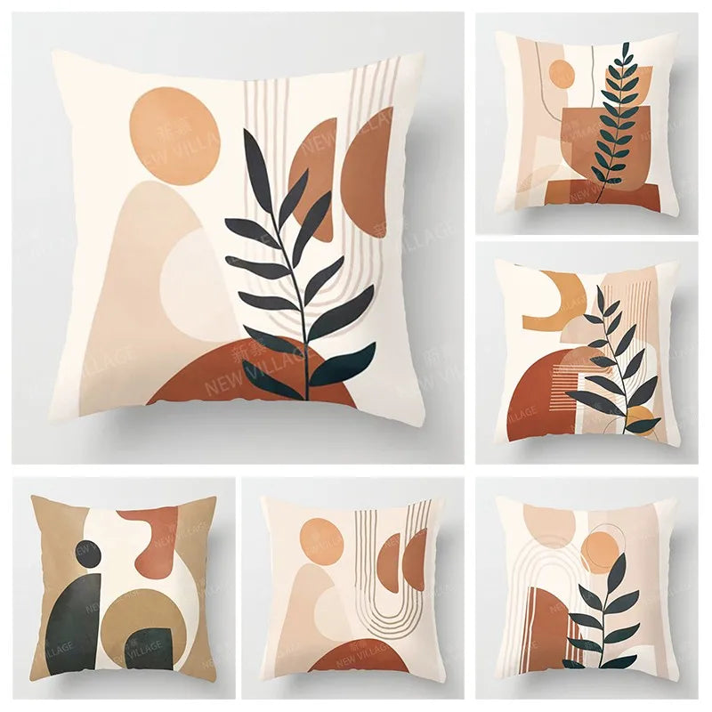 Funda de almohada/cojín para sofá, decoración moderna nórdica de lujo para el hogar, otoño, 45x45cm 45*45 50x50 60x60cm 40x40 35x35 Abstracto Geométrico