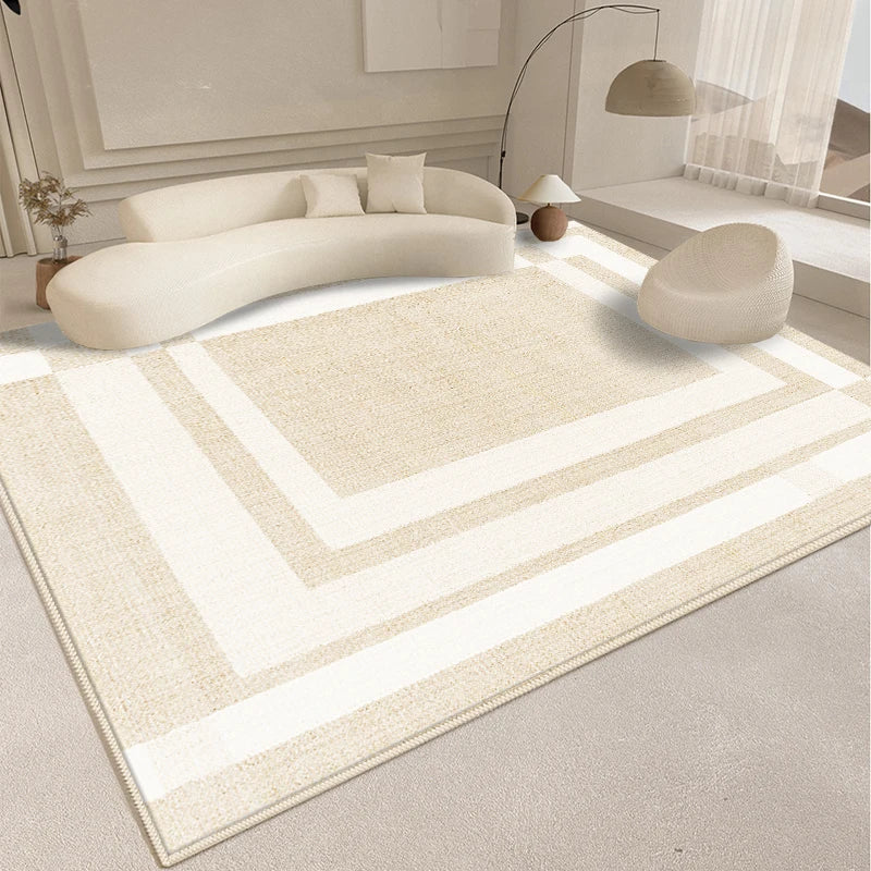 Alfombra de estilo moderno para sala de estar, alfombra mullida y suave para dormitorio, diseño abstracto, alfombra de felpa, alfombra gruesa para el hogar.
