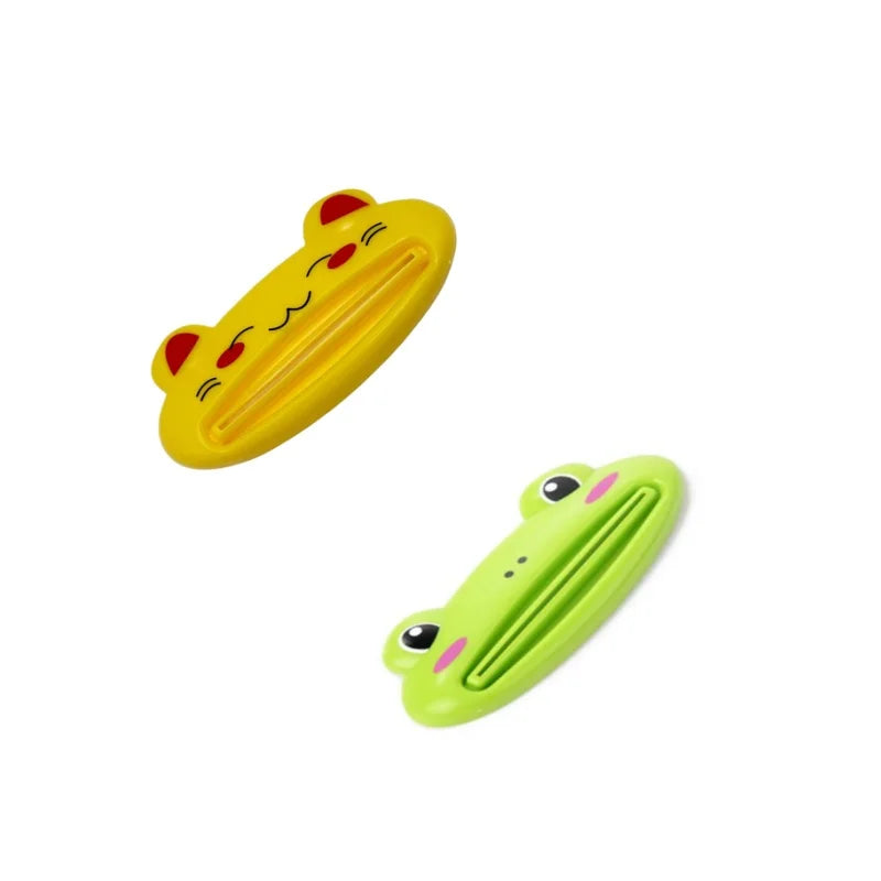 1 unidad Dispensador de pasta de dientes multifunción con diseño de animalito lindo, artículo para el hogar, baño, tubo, dispensador de pasta de dientes de dibujos animados