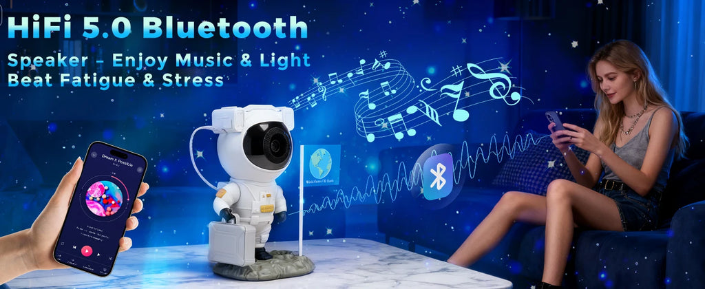 Astronaut Galaxy Projector Star Projector with 12 Space Films Planetarium Projector Night Light Nebula for Adult Game Room Decor