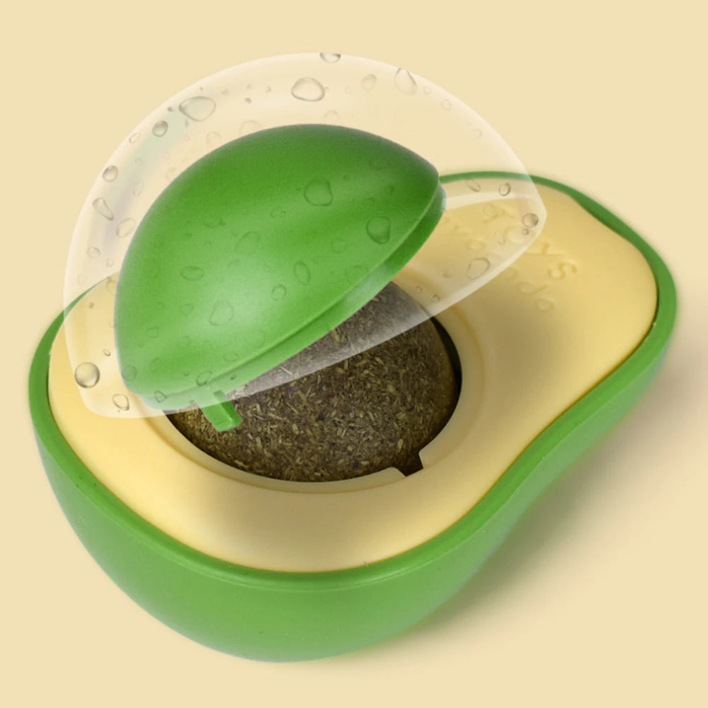 Hierba gatera natural, pelota giratoria adhesiva para pared, juguetes para limpiar los dientes de los gatos, pelota de hierba gatera, suministros para rascadores de hierba gatera