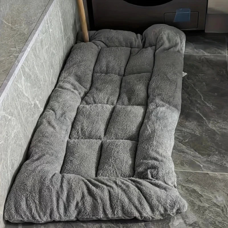 Cama grande de felpa para perros, sofá cama de poliéster supersuave y grueso para mascotas, colchoneta para jaula de perros, cama para perros pequeños, medianos y grandes.