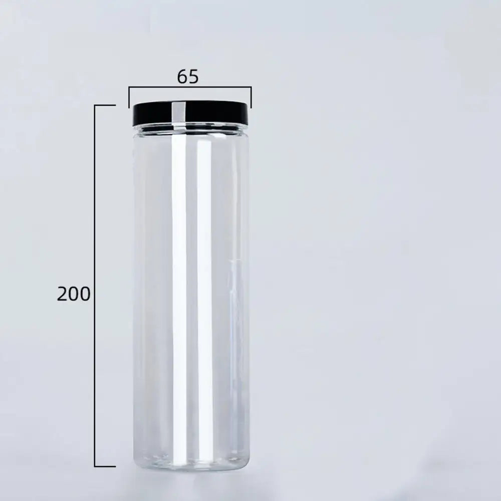 Lata transparente sellada con tapa, a prueba de olores de alimentos, envase de almacenamiento, botella para granos de café, condimentos, accesorios de cocina