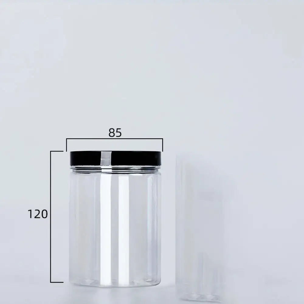 Lata transparente sellada con tapa, a prueba de olores de alimentos, envase de almacenamiento, botella para granos de café, condimentos, accesorios de cocina