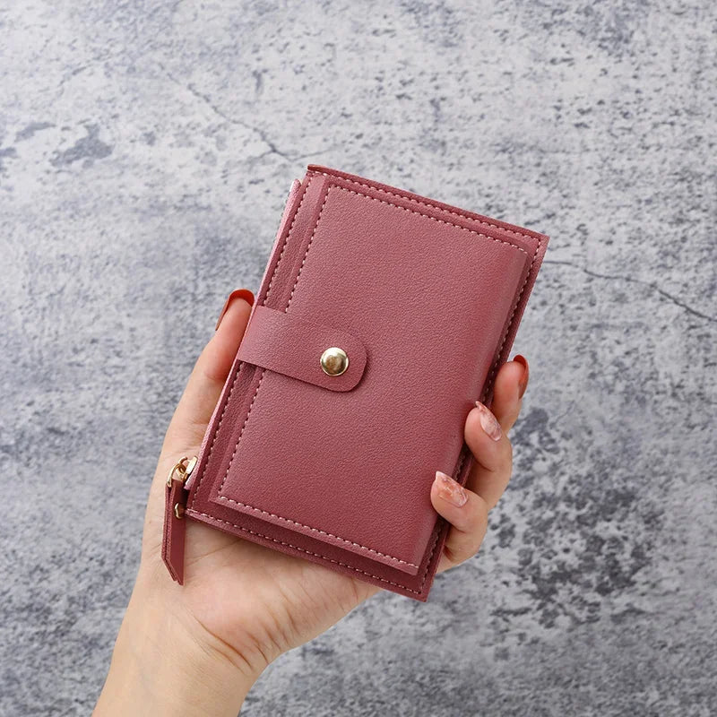 Cartera para estudiantes Ins para mujer, nueva, ultrafina, pequeña, para cambio de monedas.