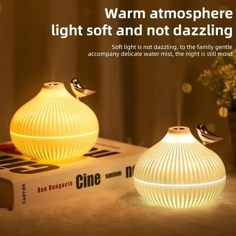 Humidificador portátil con aroma, diseño creativo en forma de cebolla, difusor de aire eléctrico USB, esencial para el coche, el hogar, el dormitorio y los viajes.