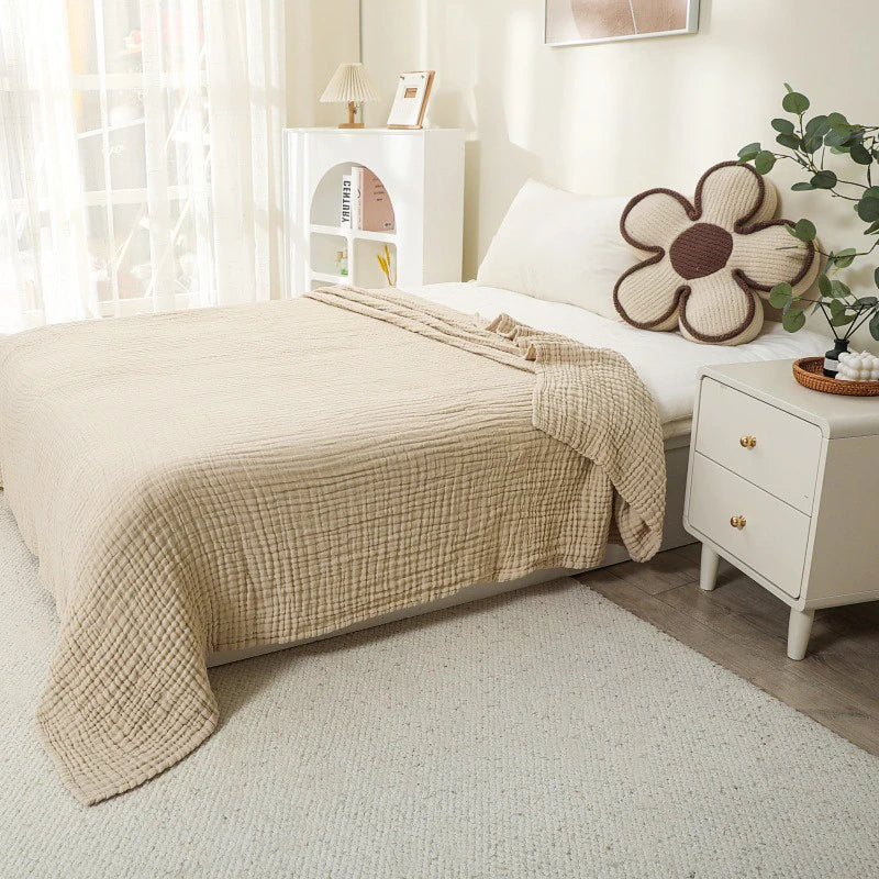 Manta Battilo 100% algodón muselina para sofá, 6 capas, transpirable, ligera, estilo bohemio, ideal para sofá cama, mantas grandes de verano.