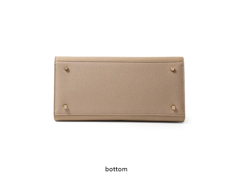 Bolso Birkin de lujo ligero de piel auténtica para mujer: nuevo estilo, gran capacidad, para llevar al hombro o en la mano.