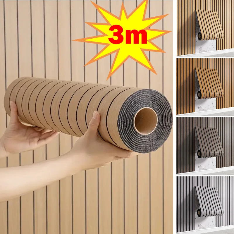 Paneles de pared con textura 3D autoadhesivos - Papel pintado elegante e impermeable, fácil de instalar, para techo y sala de estar.