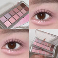 Paleta de sombras de ojos de 12 colores de baja saturación, totalmente mate, color té y albaricoque, para maquillaje de ojos Daily Earth, sombras de ojos de larga duración.
