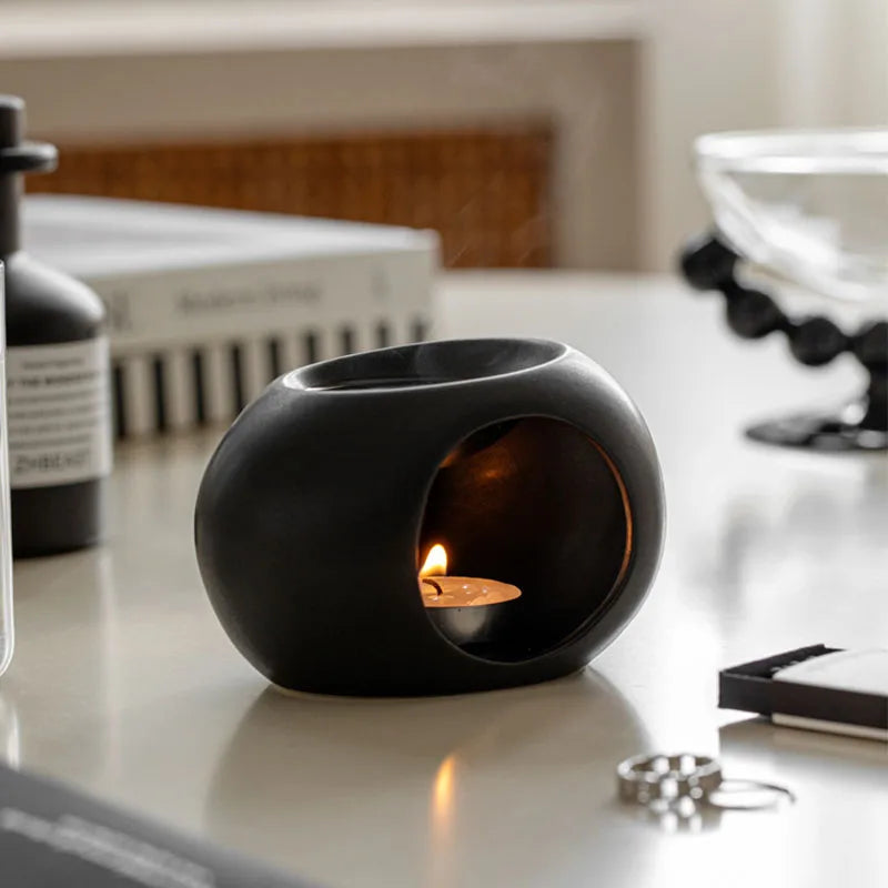 Quemador de aceite esencial tipo difusor de varillas para velas, hogar, spa, salón, difusor de incienso líquido para aromaterapia.