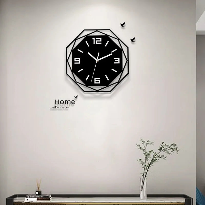Reloj de pared decorativo minimalista moderno, silencioso, de material acrílico, de personalidad minimalista, arte atmosférico, reloj de cuarzo