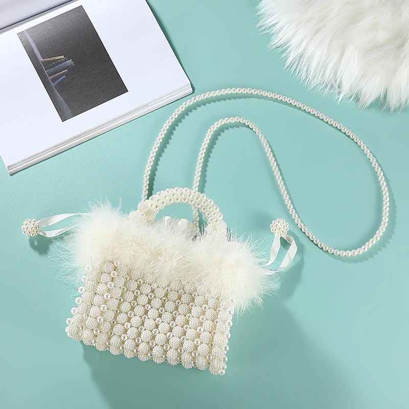 Bolso de noche Noble Crystal Beaded Evening Bag con cadena de perlas, bolso de mano para bodas, bolso de hombro con cadena de perlas, bolso de mano para vestido de noche, bolso de noche