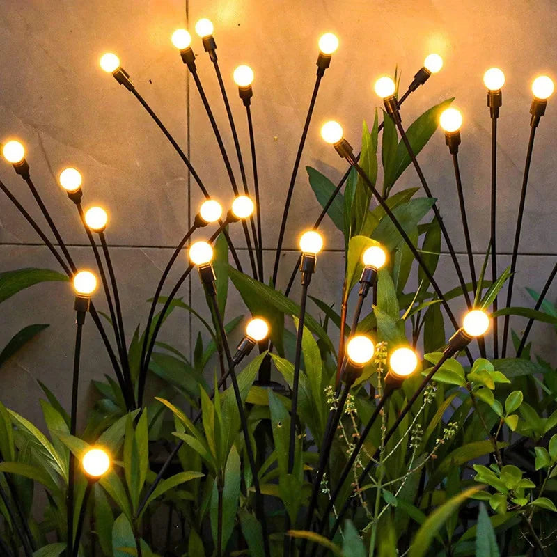 Luces solares tipo luciérnaga de 6/8/10 litros, impermeables, para decoración de exteriores, jardín y paisajes. Ideales para decoración festiva.