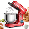 Batidora de pie BioloMix Kitchen, motor de CC de 1200 W y 11 velocidades, pantalla digital OLED, batidora eléctrica con gancho amasador y varillas.