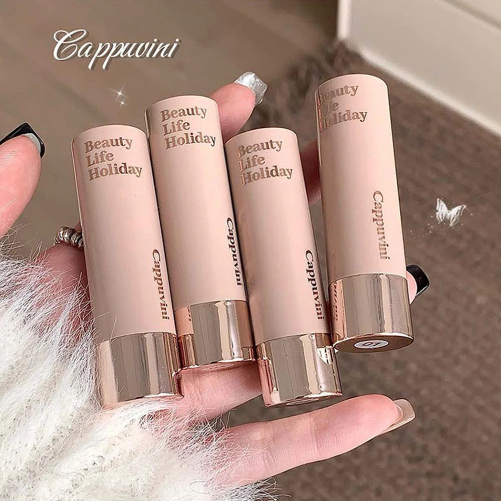 Barra de contorno tridimensional hidratante y sedosa Cappuvini, acabado mate natural, color único. Ideal para el contorno de la nariz y el maquillaje.