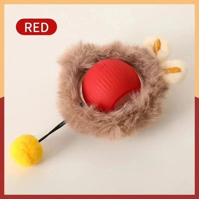 Juego de fundas para pelotas interactivas para gatos, rodadura rápida en bolsa, juguete para gatitos de escondite, juguete interactivo para gatos activado por movimiento, para interiores