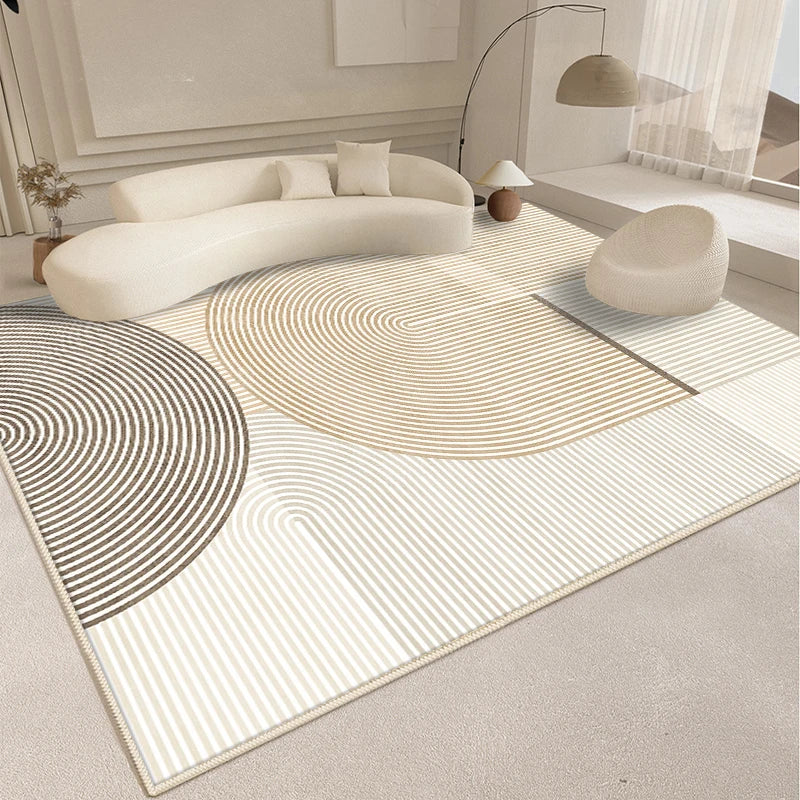 Alfombra de estilo moderno para sala de estar, alfombra mullida y suave para dormitorio, diseño abstracto, alfombra de felpa, alfombra gruesa para el hogar.