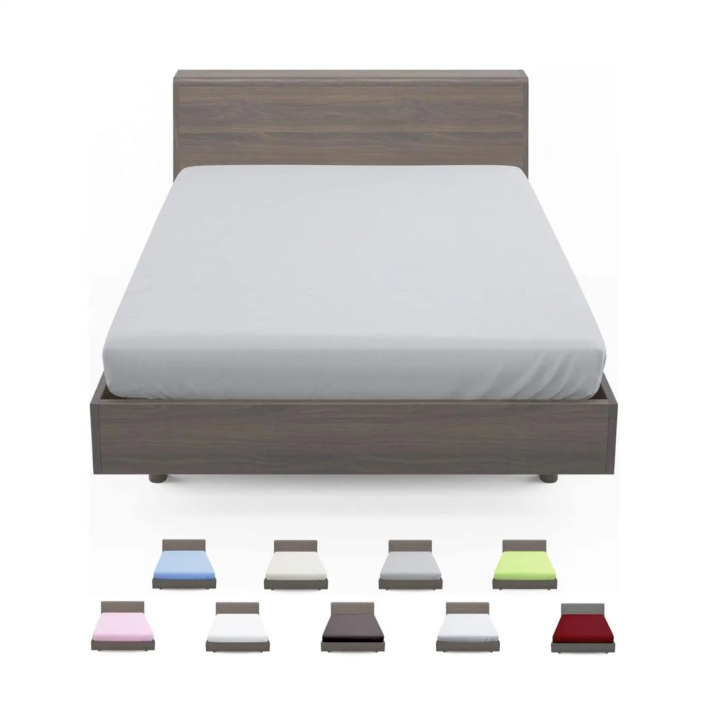 Sábanas bajeras ajustables para camas de 90/105/135/160/180 cm, sábanas bajeras para colchones de hasta 30 cm de altura, bolsillo profundo - microfibra de poliéster, tacto suave y confortable.